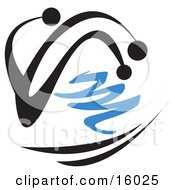 Person Skiing In The Winter Clipart Illustration