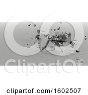 Clipart Of A 3d Abstract Shattered Background Royalty Free Illustration