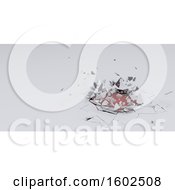 Clipart Of A 3d Abstract Shattered Background Royalty Free Illustration