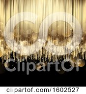 Poster, Art Print Of Gold Lines Background With Flares