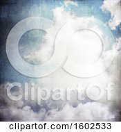 Clipart Of A Distressed Sky Background Royalty Free Illustration