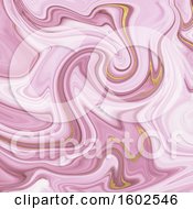 Poster, Art Print Of Pink Marbled Background