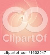 Clipart Of A Pink Mesh Spiral Background Royalty Free Vector Illustration