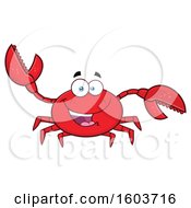 Poster, Art Print Of Happy Crab Mascot Character