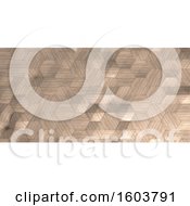 Clipart Of A 3d Hexagonal Background Royalty Free Illustration