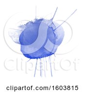 Poster, Art Print Of Watercolor Splatter On A White Background