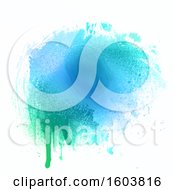 Clipart Of A Watercolor Splatter On A White Background Royalty Free Vector Illustration