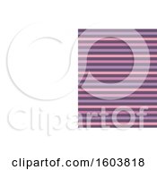 Poster, Art Print Of Striped Purple And Pink Business Card Or Background Design