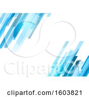 Clipart Of A Background With Blue Shards On White Royalty Free Vector Illustration