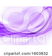Clipart Of A Purple Wave Background Royalty Free Illustration