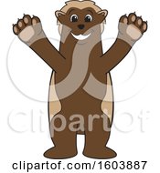 Poster, Art Print Of Wolverine School Mascot Character Welcoming