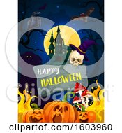 Poster, Art Print Of Happy Halloween Greeting And Background