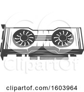 Clipart Of A Computer Fan Royalty Free Vector Illustration