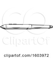 Clipart Of A Stylus Pen Royalty Free Vector Illustration