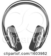 Clipart Of A Pair Of Headphones Royalty Free Vector Illustration