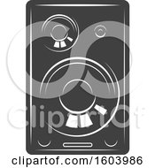 Clipart Of A Computer Speaker Royalty Free Vector Illustration by Vector Tradition SM