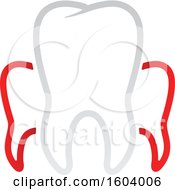 Clipart Of A Tooth Logo Royalty Free Vector Illustration