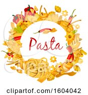 Poster, Art Print Of Circle Of Pasta Noodles