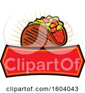 Clipart Of A Taco Design Royalty Free Vector Illustration