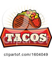 Clipart Of A Taco Design Royalty Free Vector Illustration