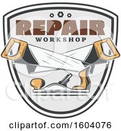 Poster, Art Print Of Repair Workshop Design With Saws And A Jack Plane