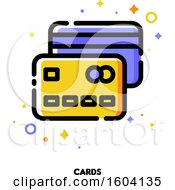 Clipart Of A Credit Cards Icon Royalty Free Vector Illustration