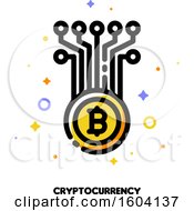 Clipart Of A Cryptocurrency Icon Royalty Free Vector Illustration