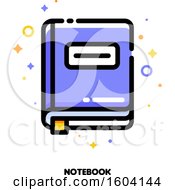 Clipart Of A Notebook Icon Royalty Free Vector Illustration