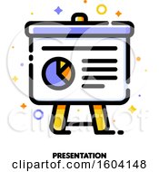 Clipart Of A Presentation Icon Royalty Free Vector Illustration
