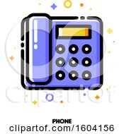 Clipart Of A Telephone Icon Royalty Free Vector Illustration by elena