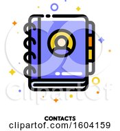 Clipart Of A Contacts Book Icon Royalty Free Vector Illustration by elena
