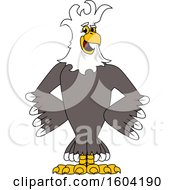 Poster, Art Print Of Bald Eagle School Mascot Character With A Mohawk