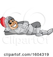 Poster, Art Print Of Knight School Mascot Character Relaxing