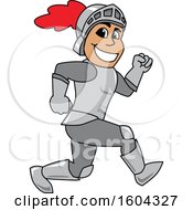 Poster, Art Print Of Knight School Mascot Character Running
