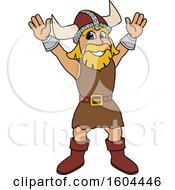 Poster, Art Print Of Male Viking School Mascot Character Welcoming