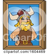 Poster, Art Print Of Male Viking School Mascot Character Portrait