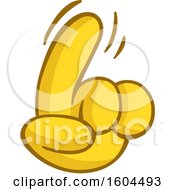 Poster, Art Print Of Cartoon Yellow Hand Wagging A Finger