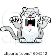 Poster, Art Print Of Cartoon Angry Kitty Cat