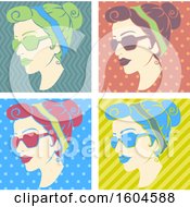Poster, Art Print Of Woman Wearing Sunglasses In Fifties Retro Pop Art Design