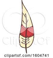 Clipart Of A Feather Royalty Free Vector Illustration
