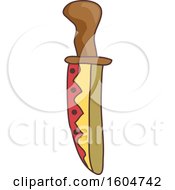 Clipart Of A Native American Indian Knife Royalty Free Vector Illustration