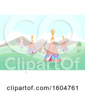 Poster, Art Print Of Meadow With Tipis