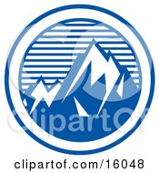 Mountain Peaks Clipart Illustration by Andy Nortnik #COLLC16048-0031