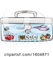 Clipart Of A Sewing Kit Royalty Free Vector Illustration