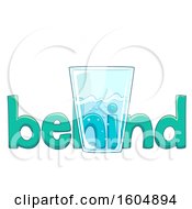 Poster, Art Print Of The Word Behind Behind A Clear Glass With Water