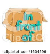 Clipart Of A Box And The Words In Front Of Royalty Free Vector Illustration
