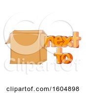 Poster, Art Print Of Box And A Next To Preposition