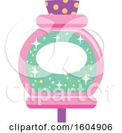 Poster, Art Print Of Pink And Green Potion Bottle