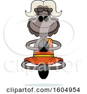 Poster, Art Print Of Cartoon Meditating Zen Ox