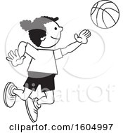 Poster, Art Print Of Black Girl Playing Basketball